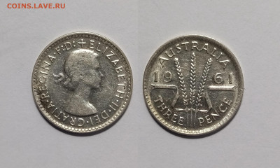 Австралия 3 пенса 1961 г Елизавета II - 17.02 - IMG_20230211_084319