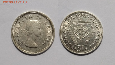 Британская Южная Африка 3 цента 1959 г Елизавета II - 17.02 - IMG_20230211_084509