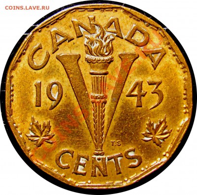 F11 Канада 5¢ 1943 Tombac George VI до 17.12 в 22°° - F11 5c 1943_2