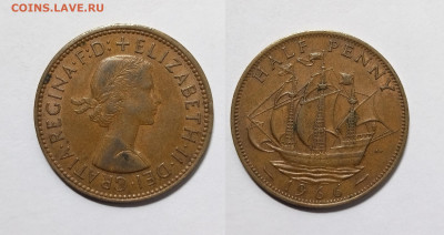 Великобритания полпенни 1966 г Елизавета II - 19.02 - IMG_20230213_101725