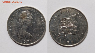 остров Мэн 5 пенсов 1979 г Елизавета II - 19.02 - IMG_20230213_101928