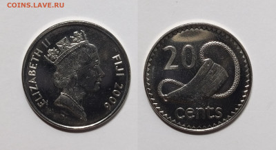 Фиджи 20 центов 2006 г Елизавета II - 19.02 - IMG_20230213_101219