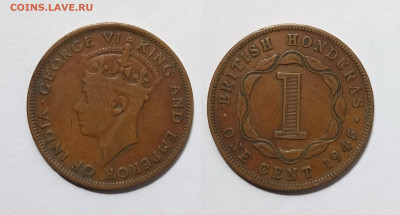 Британский Гондурас 1 цент 1945 г Георг VI - 19.02 - IMG_20230213_101757