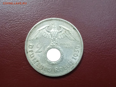 Германия - Третий рейх 2 рейхсмарки, 1939 до 20.02.2023г - 1