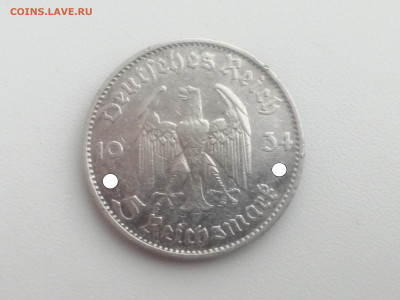 Германия 5 рейхсмарок, 1935 Кирха до 20.02.2023г - 1