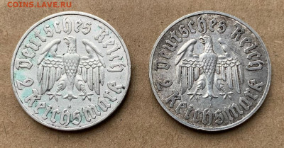 2 марки 1933г Германия. Мартин Лютер - 8F7F9E2A-556F-4CC7-A004-E2F5E0B80F99
