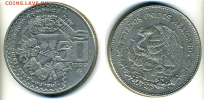 Монета с изображением женской груди ))) - Mexica50S1982