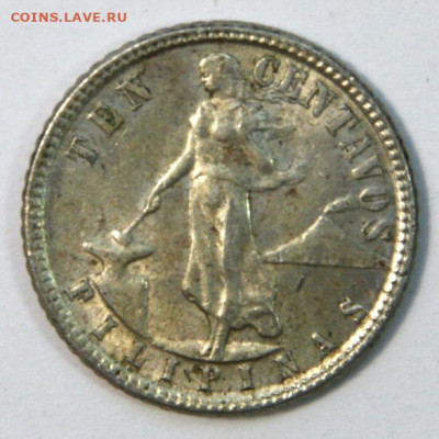Филипины протекторат США 10 центов 1944 UNC с 200 до 17.02 - Филипины 10 центов 1944_2