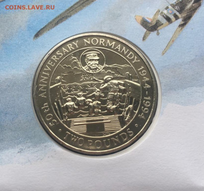 КПД Гернси 2 фунта 1994 50 лет высадка в Нормандии конверт - kpd_gernsi_2_funta_1994_50_let_vysadka_v_normandii_konvert_marki_krona_shajba (2)