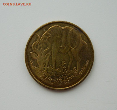 Эфиопия 10 сантимов 2004 г. (Фауна) С рубля! до 21.02.23 - DSCN8368.JPG