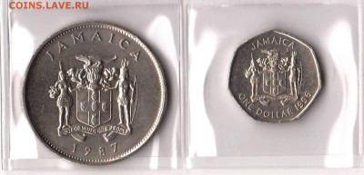 ЯМАЙКА 20 центов 1987 и 1 доллар 1996. До 21.02 (ВТ) - JA1.JPG