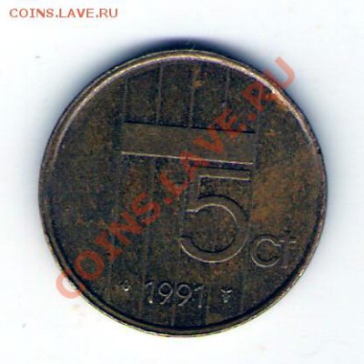 НИДЕРЛАНДЫ  5 центов 1991, до 17.12.11 22-00мск. - сканирование0029