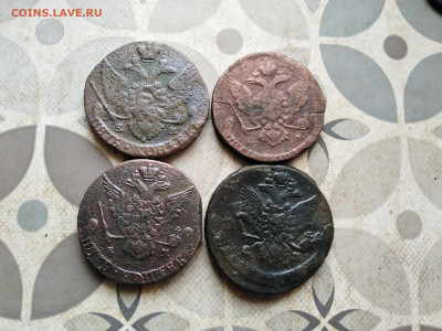 5 копеек 1765, 1778, 1785, 1794 ЕМ до 19.02.2023 - 4пят (15)