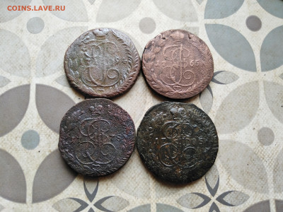 5 копеек 1765, 1778, 1785, 1794 ЕМ до 19.02.2023 - 4пят (16)