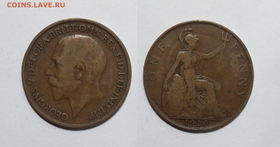 Великобритания пенни 1920 г Георг V - 21.02 - IMG_20230215_073014