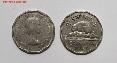 Канада 5 центов 1960 года, бобер - 21.02 - IMG_20230214_105451