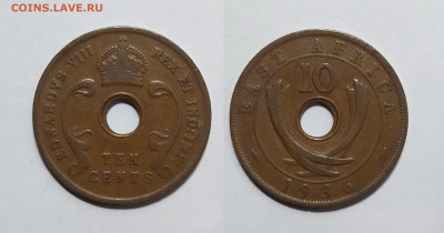 Брит.Вост.Африка 10 центов 1936 г Эдвард VIII - 21.02 - IMG_20230215_073101