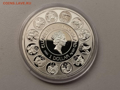1дол 2011 Ниуэ- Зодиак А.Мухи - Скорпион, серебро, до 23.02 - Я Муха-Скорпион-2