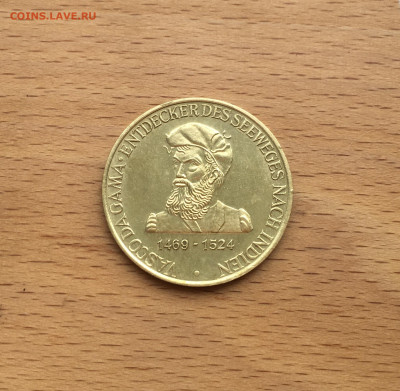 жетон Васко Да Гама 1469-1524 корабль парусник флот - IMG_0424.JPG