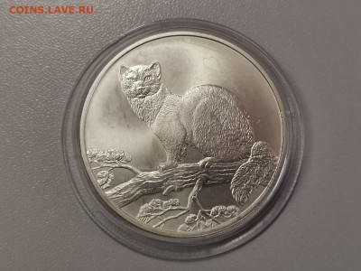 3 рубля 1995 Соболь. АЦ, серебро Ag925, до 21.02 - Y СОБОЛЬ АЦ-1
