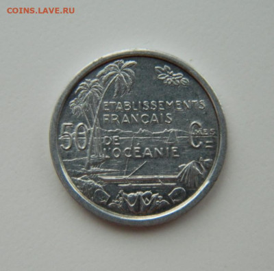 Французская Океания 50 сантимов 1949г(Лодки)С рубля до 23.02 - DSCN8514.JPG