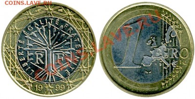 Куплю 1 и 2 евро Франции - 1euro