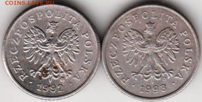 ПОЛЬША 10 грош 1992, 1993 г. до 25.02.23 г. в 23.00 - 068