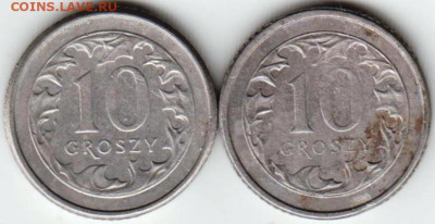 ПОЛЬША 10 грош 1992, 1993 г. до 25.02.23 г. в 23.00 - 086