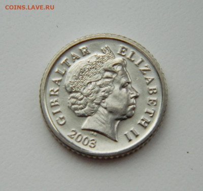 Гибралтар 5 пенсов 2003 г. (Фауна) С рубля! до 23.02.23 - DSCN8519.JPG