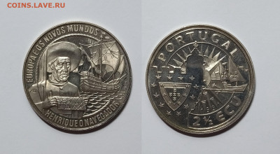 2 экю 1991 года, мореплаватель Генрих - 24.02 - IMG_20230209_192835