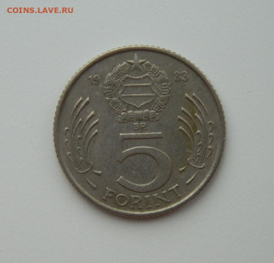 Венгрия 5 форинтов 1983 г. С рубля! до 23.02.23 - DSCN8573.JPG