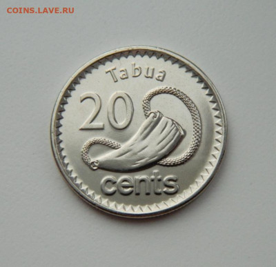 Фиджи 20 центов 2012 г. (Фауна) С рубля! до 23.02.23 - DSCN8473.JPG