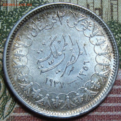 UNC. Египет,2 пиастра 1937. До 23.02.23 в 22.00 МСК - DSC08051=.JPG