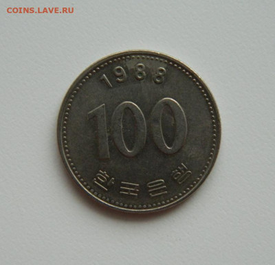 Южная Корея 100 вон 1988 г. С рубля! до 27.02.23 - DSCN8613.JPG