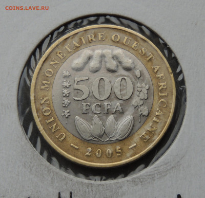 Западная Африка 500 франков 2005 БиМ до 27.02 - З.Афр.500 .JPG