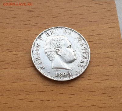 Португалия 500 реалов рейс 1899 Карлос I Серебро XF - portugalija_500_realov_rejs_1899_karlos_i_serebro (1)