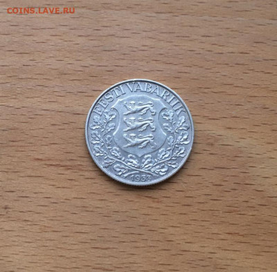 Эстония 1 крона 1933 10-й песенный фестиваль Арфа Серебро XF - estonija_1_krona_1933_10_j_pesennyj_festival_arfa_serebro_xf_redkaja (1)