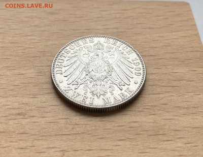 Саксония 2 марки 1909 Лейпцигский университет 500 лет XF - saksonija_2_marki_1909_lejpcigskij_universitet_500_let_xf_germanskaja_imperija_germanija_serebro (5)