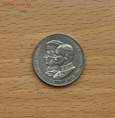 Саксония 2 марки 1909 Лейпцигский университет 500 лет XF - saksonija_2_marki_1909_lejpcigskij_universitet_500_let_xf_germanskaja_imperija_germanija_serebro (2)