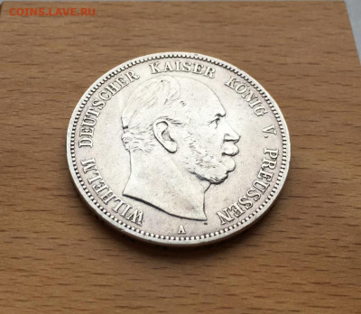 Королевство Пруссия 5 марок 1876 Вильгельм I Германская Импе - korolevstvo_prussija_5_marok_1876_vilgelm_i_xf_germanija_germanskaja_imperija_serebro_krona_shajba (2)