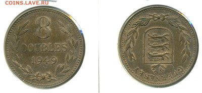 Гернси 8 дублей, 1949 до 01.03 - 8d1949