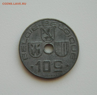 Бельгия 10 сантимов 1945 г. (Цинк) С рубля! до 01.03.23 - DSCN8839.JPG