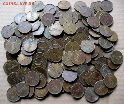 Комплекс жетонов "1 ЖЕТОН" из одного раскуроченного автомата - Жетоны 1 (160 шт).JPG