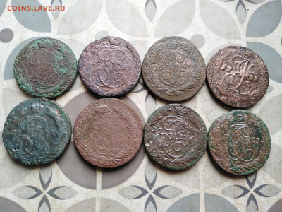 5 копеек 1763-1789 ЕМ, СПМ, ММ до 28.02.2023 - 8пят (5)