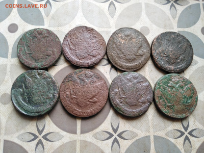 5 копеек 1763-1789 ЕМ, СПМ, ММ до 28.02.2023 - 8пят (6)