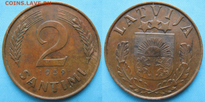 Латвия 2 сантима 1939 до 02-03-23 в 22:00 - Латвия 2 сантима 1939    2818