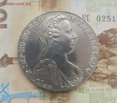 Талер Марии-Терезии 1780г. Рестрайк с 200р. до 03.03.23 - 20230226_115837