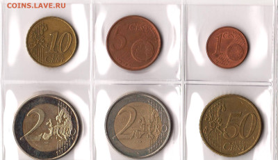ЕВРО 6 монет 1999-2011 гг. До 06.03 (ПН) - EUR2.JPG