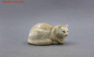 Фарфоровая статуэтка ,, Кошка ,, Старая Гжель - 1787.JPG
