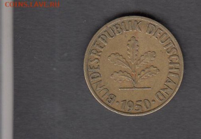 ФРГ 1950 10пф до 06 08 с рубля - 4